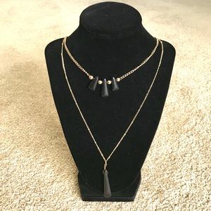 Paparazzi Double Long Necklace and Earrings Set